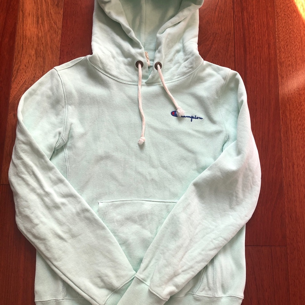 Champion Reverse Weave Small Script Hoodie Hemlock - Picture 3 of 11